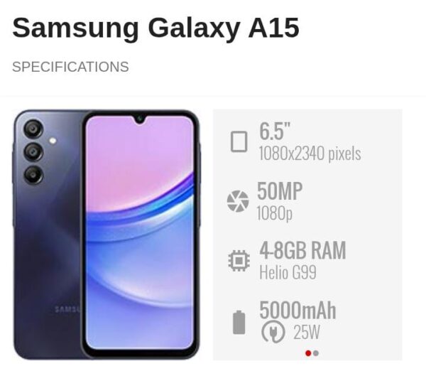 Samsung Galaxy A15