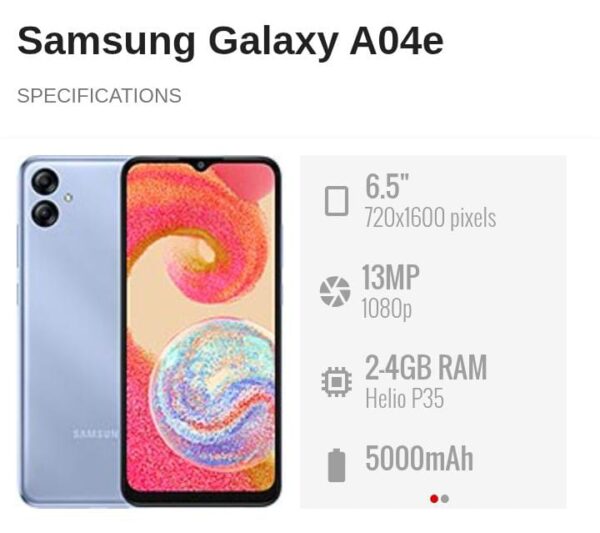 Samsung Galaxy A04e