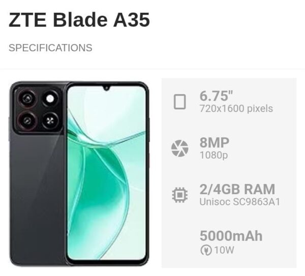 ZTE Blade A35